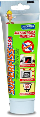 PROCHIMICA - Superfiss Casa SPS/C80 | 80ml | MS Polymer | Presa 420 kg/m² | Effetto Ventosa | Bianco