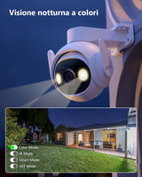 IMOU - Telecamera Wi-Fi PTZ Esterno 5MP 3K IPCGS7EP5M0WE | 360° | Visione Notturna Colori | IP66 | Sirena 110dB