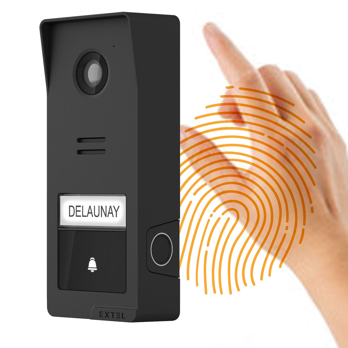 EXTEL - Videocitofono Wireless Connesso Wave 3 | Wi-Fi | Impronta Digitale | QR Code | App ExtelConnect | 350m | SKU 720337