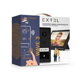 EXTEL - Videocitofono Wireless Connesso Wave 3 | Wi-Fi | Impronta Digitale | QR Code | App ExtelConnect | 350m | SKU 720337