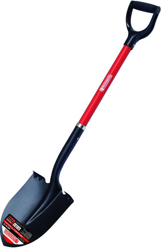 SandriGarden - Badile a Punta Acuta SG-B10A 72110-10 | Manico Fibra di Vetro 104cm | Acciaio Carbonio | Impugnatura D PP