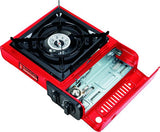 SANDRIGARDEN - Fornello a Gas Portatile Texas 78555-15 | 1 Fuoco 2,2 kW | Butano G30 | Piezoelettrico | Valigetta