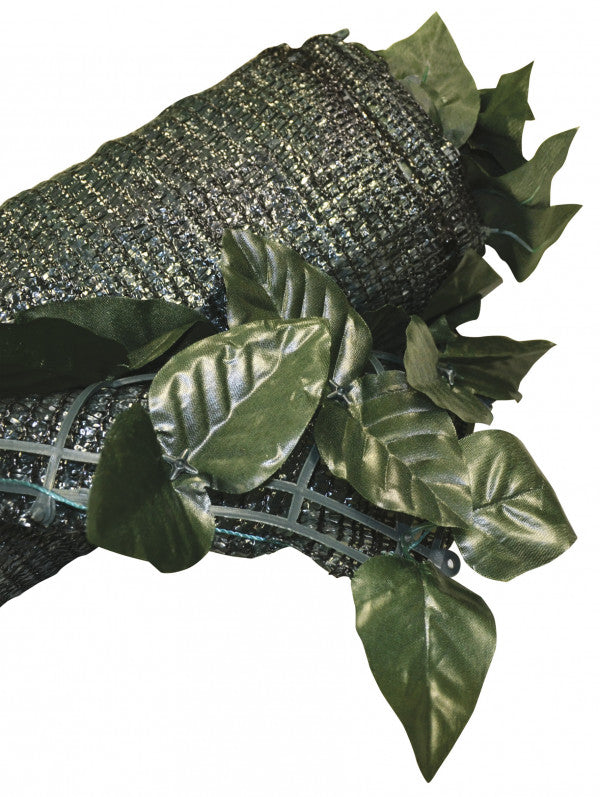 Haie décorative LAURO MIX | 1x3m | Feuilles polyester | Stabilisé UV | Système Point