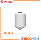 VAREM - Vaso Espansione Multifunzione Extravarem 8 Lt | 3/4" M | 8 bar | Membrana Fissa | Acciaio Inox