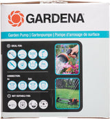 GARDENA - Pompa da Giardino 3000/4 Basic | 600W | 3000 l/h | 3,5 bar | Albero Inox | Sistema GARDENA