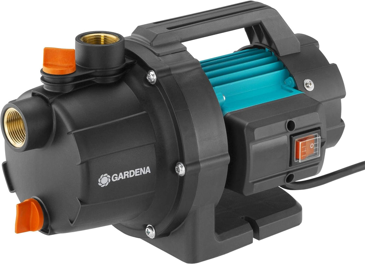GARDENA - Pompa da Giardino 3000/4 Basic | 600W | 3000 l/h | 3,5 bar | Albero Inox | Sistema GARDENA