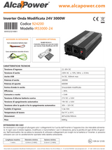 Soft Start Inverter 3000W Input 24V DC Out 230V AC
