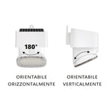 ALCAPOWER - Proiettore Faro LED Solare Orientabile SWL-12 929604 | 2000lm | 3 Modalità | PIR + Crepuscolare | 3000-4000K