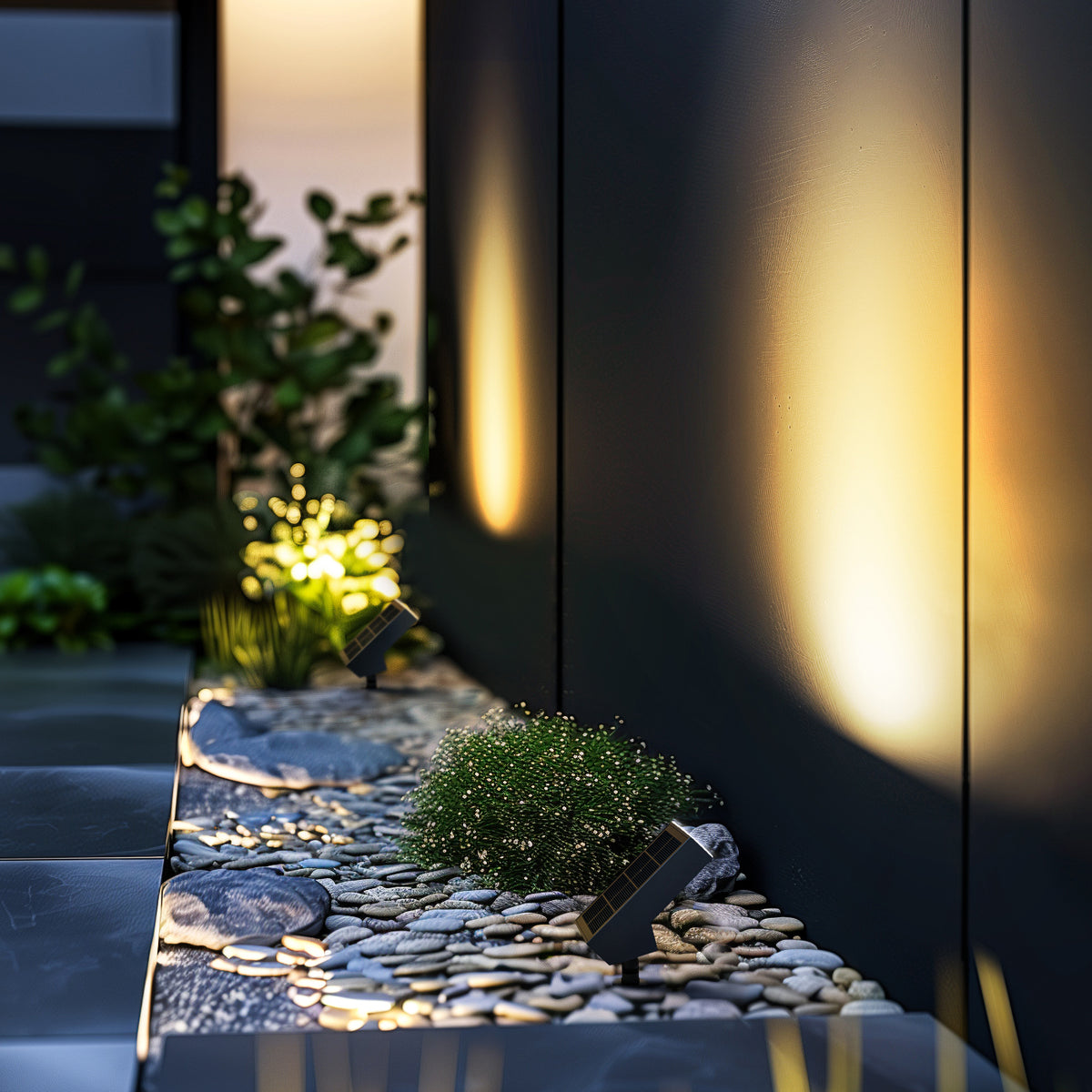Alcapower 500lm Solar LED Spotlight with Spike and Twilight Sensor SWL13