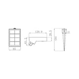 Alcapower 500lm Solar LED Spotlight with Spike and Twilight Sensor SWL13