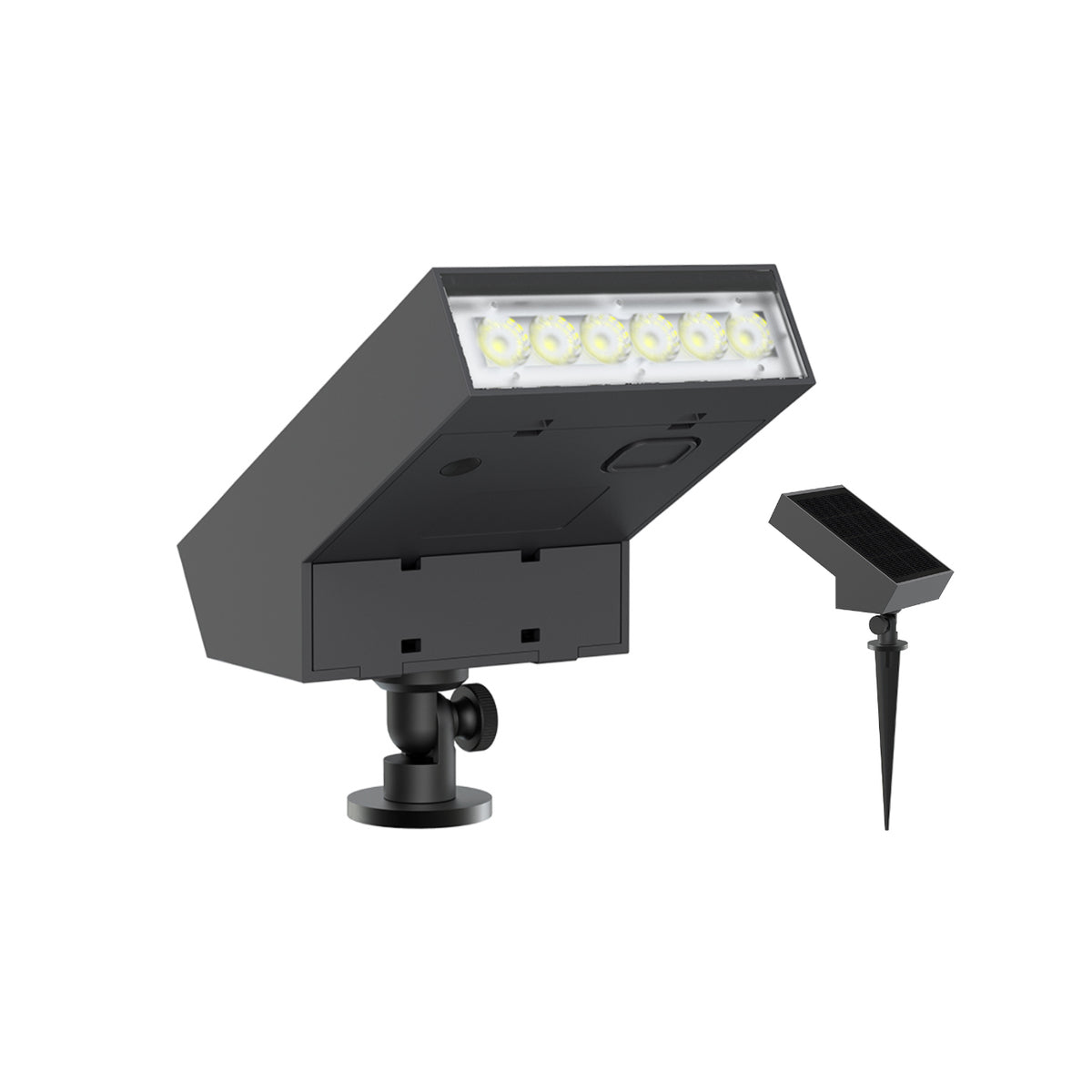 Alcapower 500lm Solar LED Spotlight with Spike and Twilight Sensor SWL13