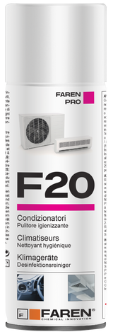 FAREN - F20 Spray Igienizzante Condizionatori e Climatizzatori | Split, Auto, Filtri | Antibatterico | Deo-Rinfrescante