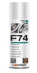 FAREN – F74 Kupfer-Fettspray | 400 ml | Hochtemperatur-Anti-Seize-Spray | Bis 1000 °C 