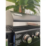 XONE - Barbecue a Gas Black X3 GAR01011 | 3 Fuochi 9kW | Griglia 55x44cm | Termometro | Cover Inclusa
