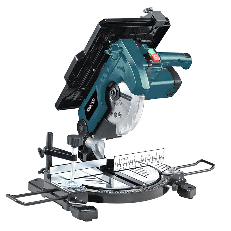 BORMANN - Troncatrice per Legno 2in1 BDX2150 | 1200W | Disco Φ210mm | Laser | Piano Superiore | 5300 giri/min