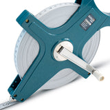 BORMANN Pro - Rotella Metrica in Fibra di Vetro BHT7131 | 50m x 13mm | Open Type | Manovella