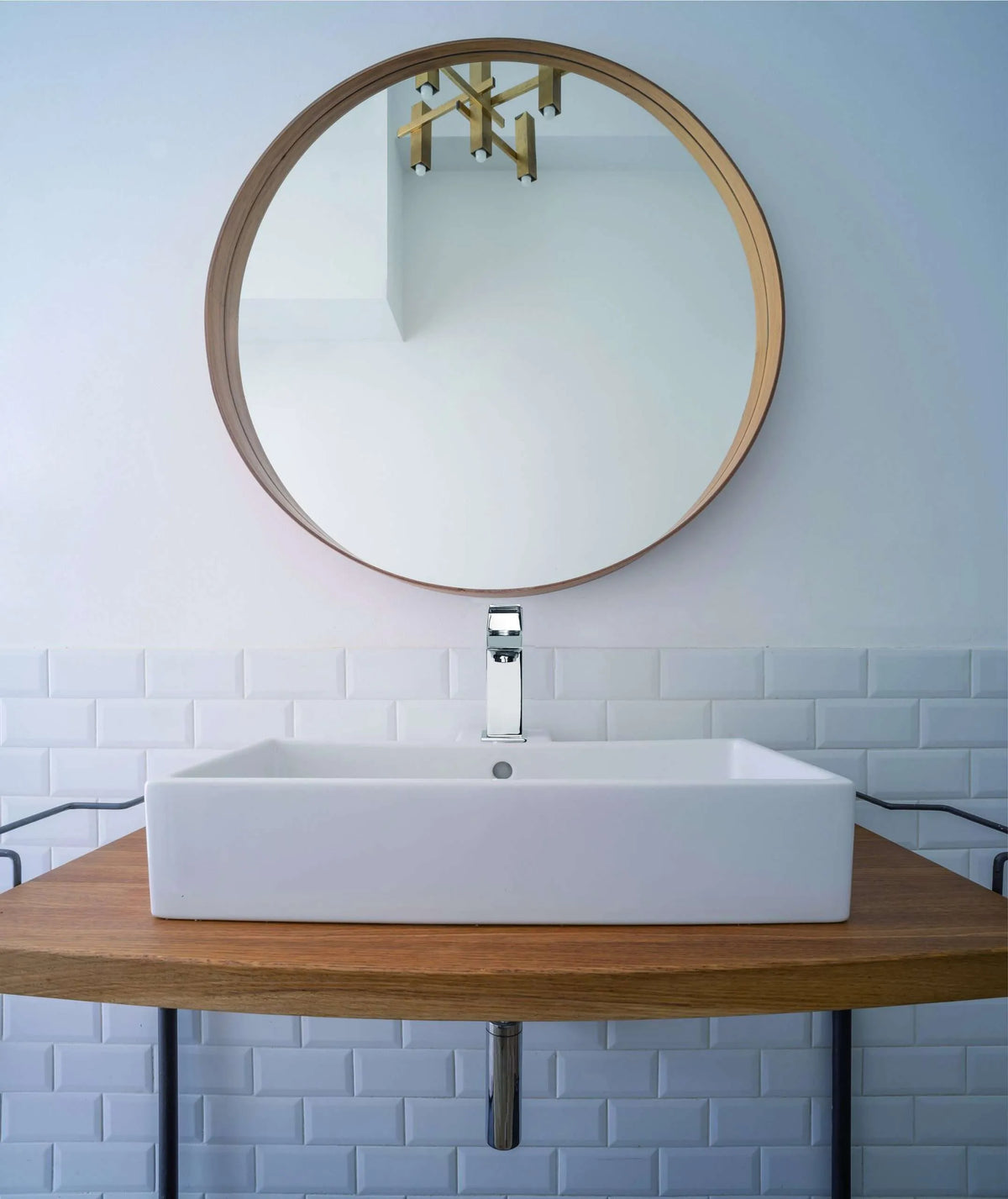 Mamoli Chrome finish basin mixer with Blade click-clack waste