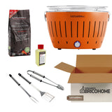 Kit Lotusgrill Barbecue da tavolo CLASSIC + Set 3 Utensili + Carbone + Gel [BUNDLE]