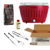 Kit Lotusgrill Barbecue da tavolo CLASSIC + Set 3 Utensili + Carbone + Gel [BUNDLE]