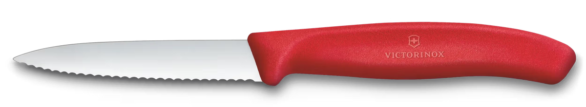 VICTORINOX - Spelucchino Coltello Verdure Swiss Classic | Lama Ondulata 8cm | Lavastoviglie