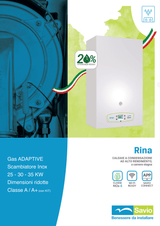 SAVIO - Caldaia a Condensazione RINA 25 | 25 kW | H2 Ready | Gas Adaptive | Kit Fumi OMAGGIO