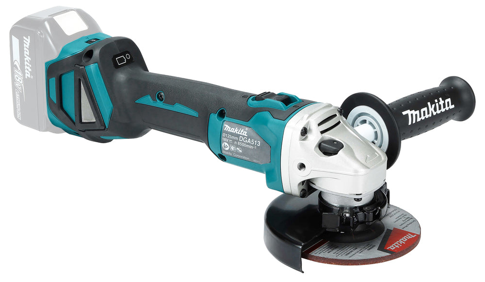 MAKITA - Smerigliatrice Angolare LXT DGA513Z | 18V Brushless | 125mm | 3.000-8.500 giri/min | Solo Corpo