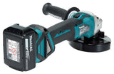 MAKITA - Smerigliatrice Angolare LXT DGA513RTJ | 18V Brushless | 125mm | Kit 2x BL1850B + DC18RC + Valigetta