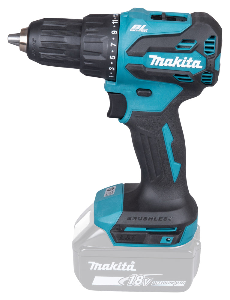 MAKITA - Trapano Avvitatore c/Percussione LXT DHP490Z | 18V Brushless | 65Nm | 13mm | Solo Corpo