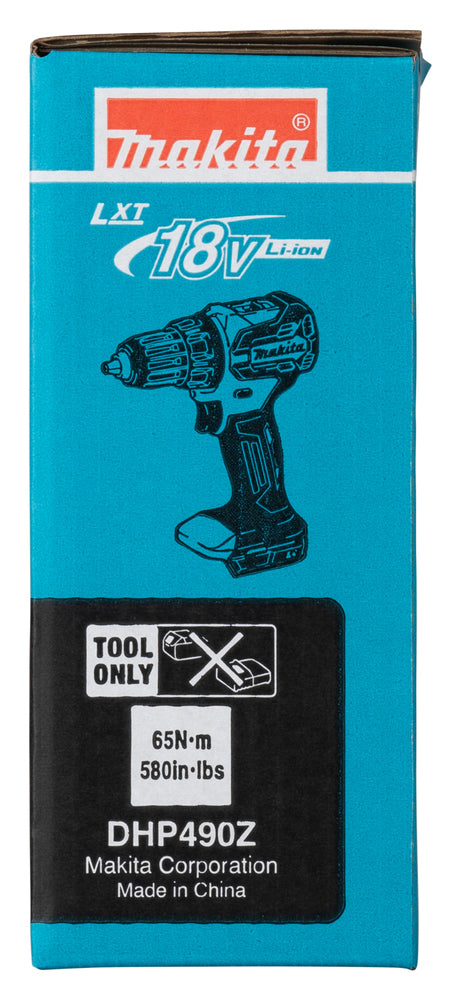 MAKITA - Trapano Avvitatore c/Percussione LXT DHP490Z | 18V Brushless | 65Nm | 13mm | Solo Corpo