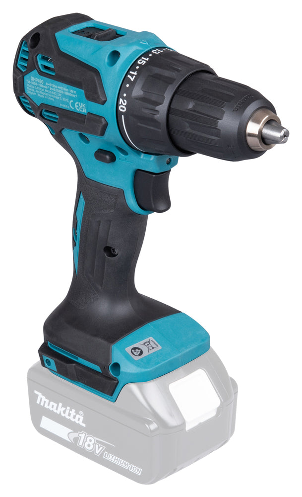 MAKITA - Trapano Avvitatore c/Percussione LXT DHP490Z | 18V Brushless | 65Nm | 13mm | Solo Corpo