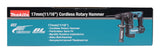 MAKITA - Tassellatore LXT DHR171Z | 18V Brushless | SDS-Plus | 17mm | 1,2 J | Solo Corpo
