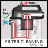 EINHELL - Aspiratore Solidi e Liquidi TE-VC 2025 SACL | 1200W | 25 L Inox | Classe L | HEPA | Presa Automatica