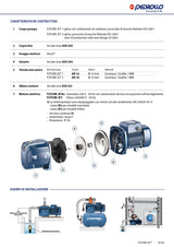Pedrollo FUTURE JETm 1C Hocheffiziente, selbstansaugende Elektropumpe mit einem Laufrad, 0,50 PS