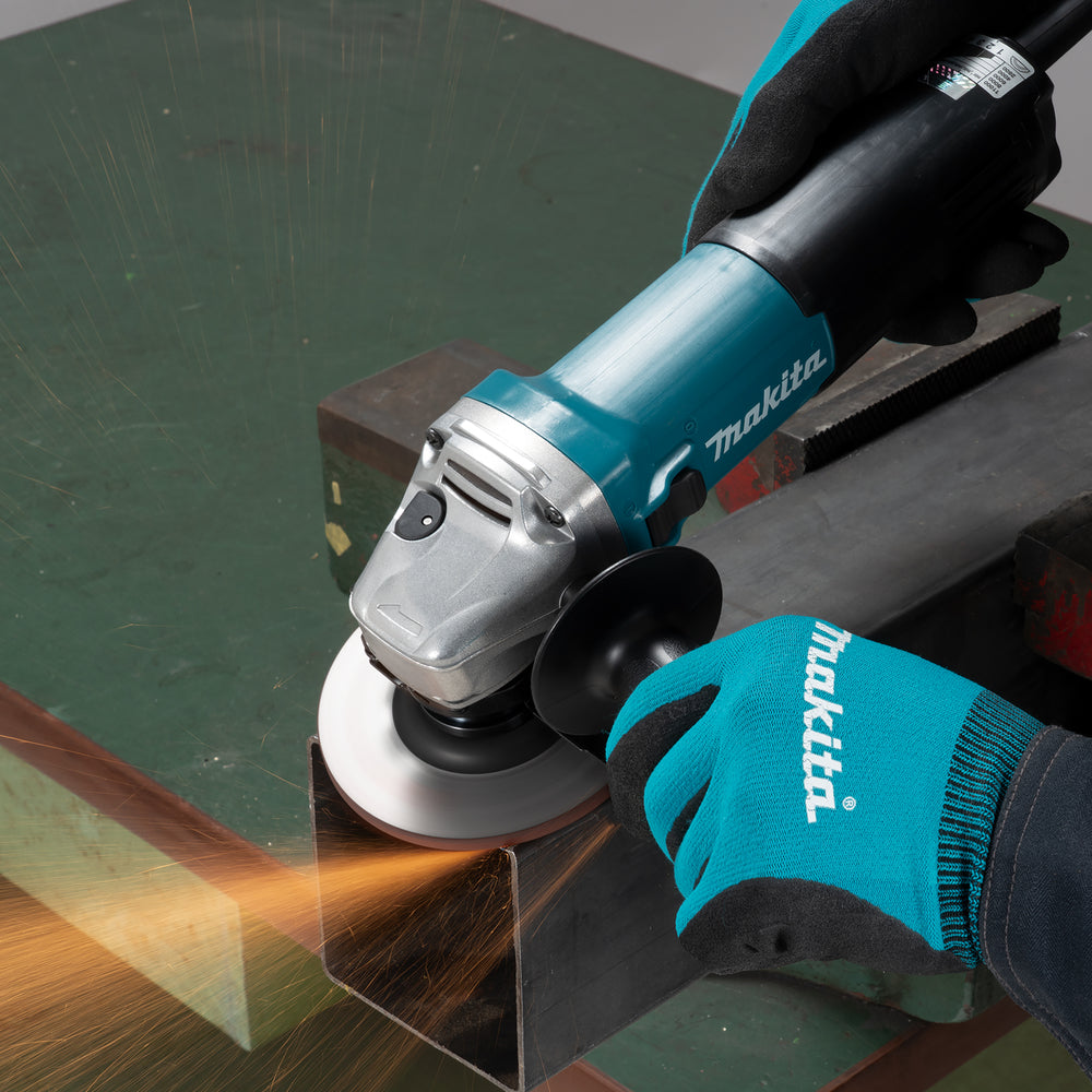 MAKITA - Smerigliatrice Angolare GA4600 | 850W | 115mm | 2.800-11.000 giri/min | Velocità Variabile | Slide Switch