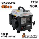 NAKAYAMA Pro - Generatore a Benzina GB1310 | DC 12V 50A | 2 Tempi 69cc | Per Abbacchiatori Olive