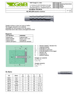 Tasselli multiuso in nylon con viti in confezione a secchiello GL NYLON G&B