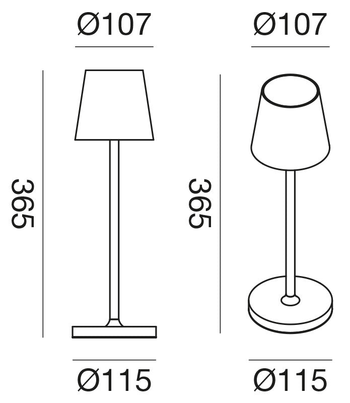 GeaLuce Brillia Up&Down Rechargeable Table Lamp 