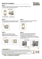 Tecno Switch Lampada di emergenza con funzione segnapasso KS002EM Keystone