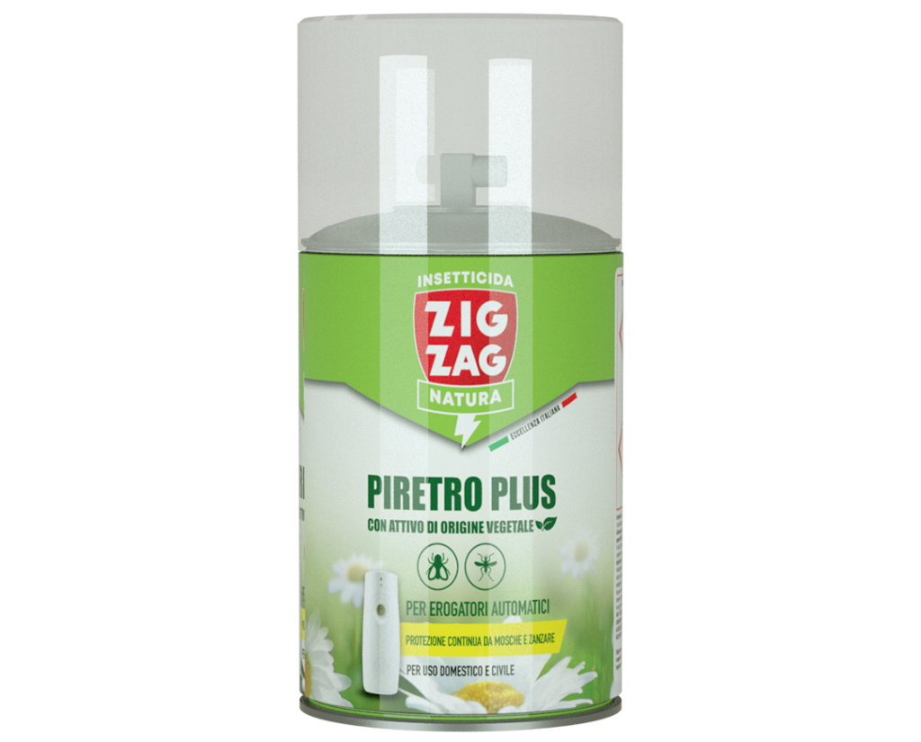 Zig Zag insetticida spray al piretro PLUS per erogatore automatico 250 ml