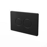 NATIVA Placca Bolla JP2NM nero opaco con pulsanti tondi su sfondo bianco vista laterale
