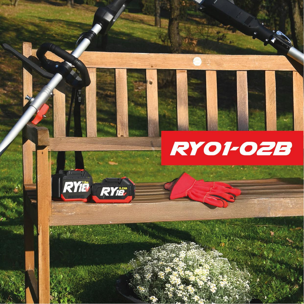 CASTELLARI - Batteria Litio RY01B | 18V 5,2Ah 90Wh | Utensili RY18V RY36V | Indicatore LED