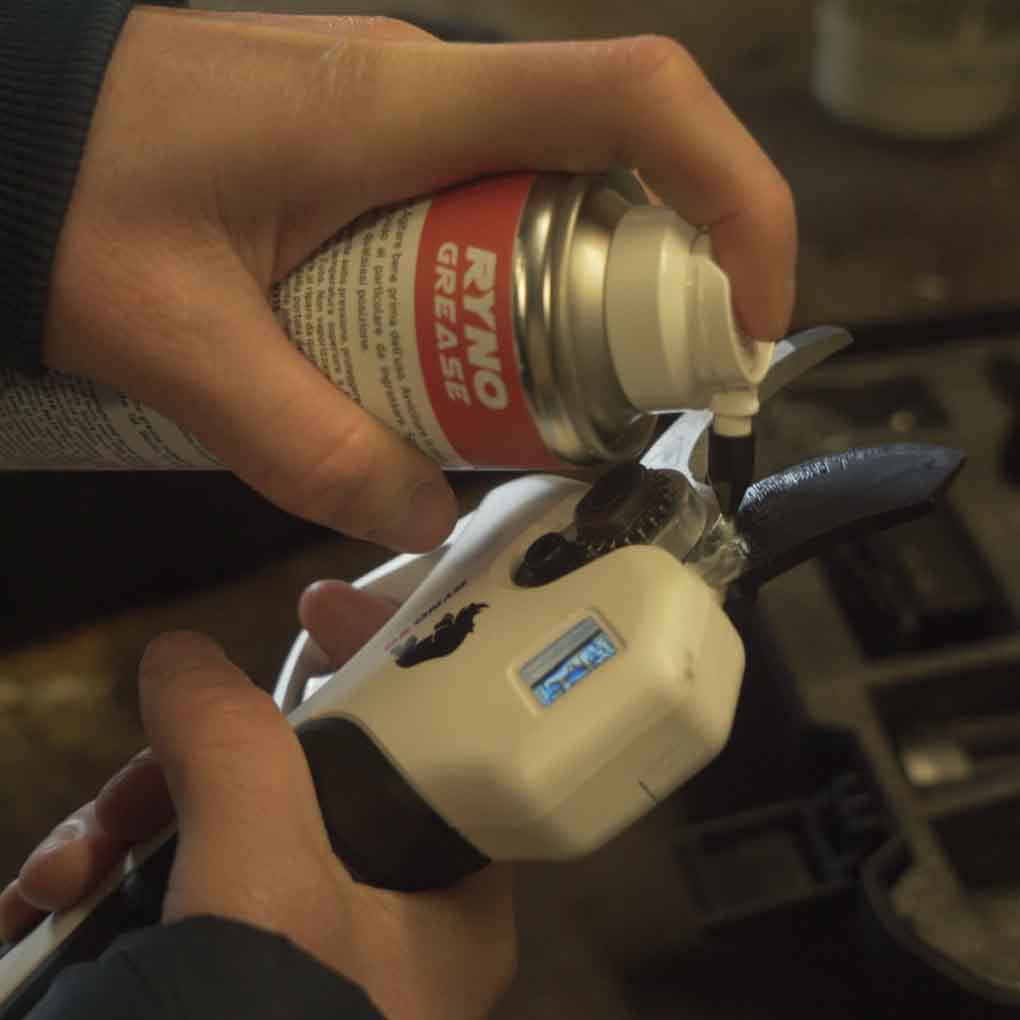 Castellari - Grasso Spray Nanotecnologico RY02A | 250ml | Lubrificante Invisibile | Catene Ingranaggi Cuscinetti | Giardinaggio Agricoltura