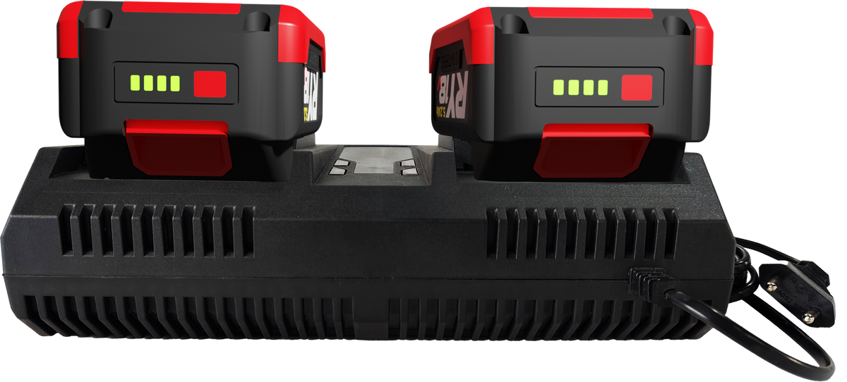 CASTELLARI - Caricabatterie Rapido Doppio RY04B | 220V | 4,0Ah | 2 Batterie Simultanee | RY01B RY02B