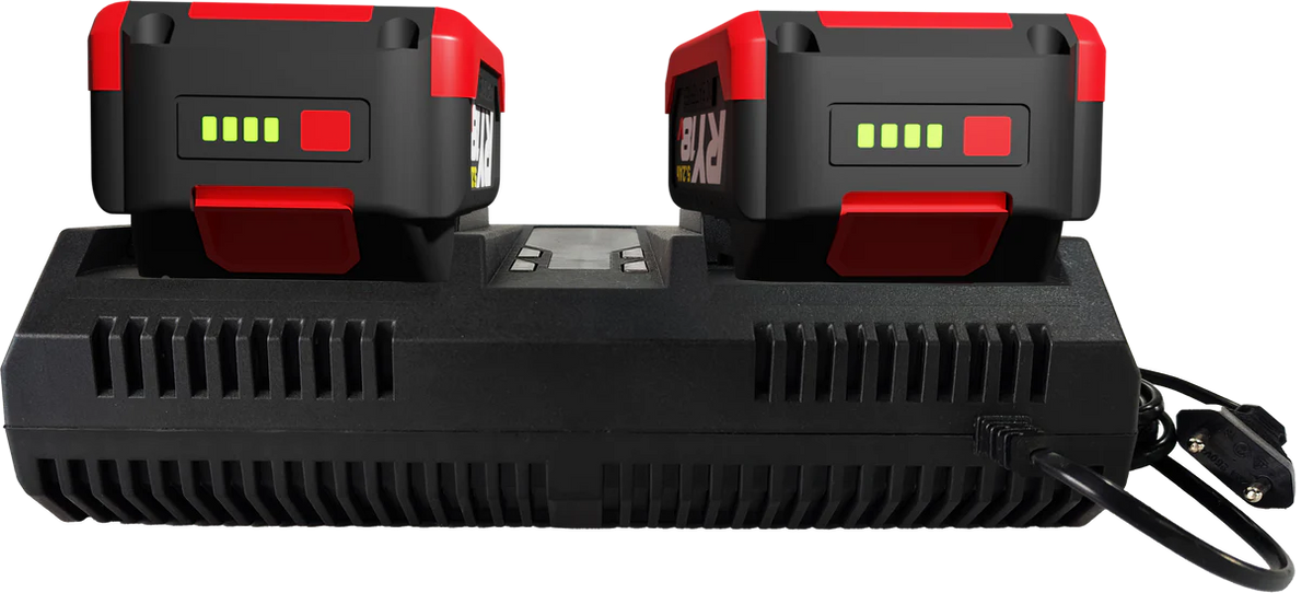 Kit Castellari Soffiatore RY30G con 2 Batterie da 18V e Caricabatterie Rapido [BUNDLE]