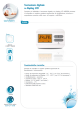 AVIDSEN - Thermostat numérique écran LCD 103952 | 5-35°C | Rétroéclairage orange | 6A 230V | Piles AAA