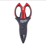 MILWAUKEE - Forbice per Elettricisti 4932478620 | Tagliacavi | Spellatrice | Crimpatrice 6mm | Vite Regolabile | Custodia
