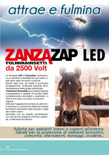 Elektrisches Moskitonetz für Insekten 24W ZANZAZAP40 LED