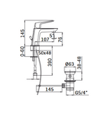MAMOLI - Miscelatore Monocomando Lavabo Spartaco | Con Scarico | Finitura Cromo | Piletta 1-1/4''