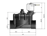 RPE - Elettrovalvola per Irrigazione con Regolatore di Flusso NC | Terza Serie | 3/4'' e 1'' F/F | 24V AC | Giardino e Impianti Professionali