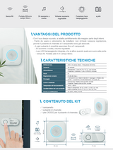 AVIDSEN - Suoneria Senza Fili SONA 102507 | 200m | Luce Lampeggiante | Volume Regolabile | Batteria